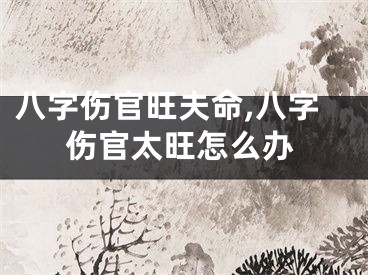 八字伤官旺夫命,八字伤官太旺怎么办