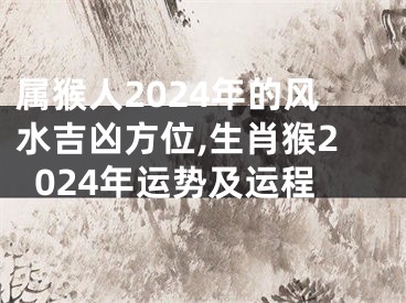 属猴人2024年的风水吉凶方位,生肖猴2024年运势及运程