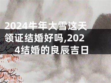 2024牛年大雪这天领证结婚好吗,2024结婚的良辰吉日