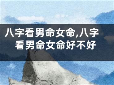 八字看男命女命,八字看男命女命好不好
