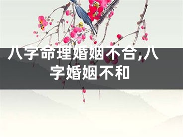 八字命理婚姻不合,八字婚姻不和