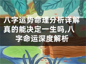八字运势命理分析详解真的能决定一生吗,八字命运深度解析