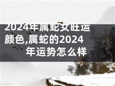 2024年属蛇女旺运颜色,属蛇的2024年运势怎么样