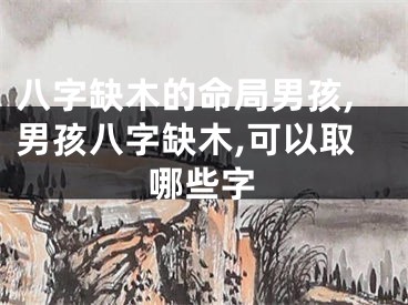 八字缺木的命局男孩,男孩八字缺木,可以取哪些字