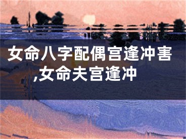 女命八字配偶宫逢冲害,女命夫宫逢冲