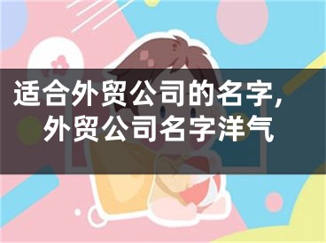 适合外贸公司的名字,外贸公司名字洋气