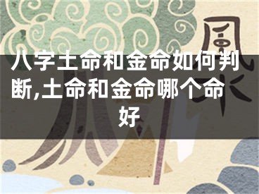 八字土命和金命如何判断,土命和金命哪个命好