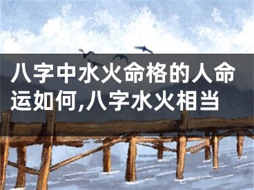 八字中水火命格的人命运如何,八字水火相当