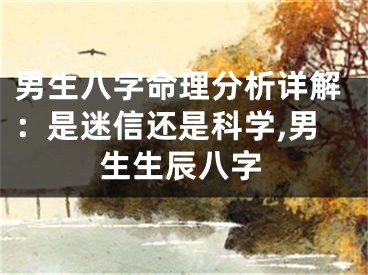 男生八字命理分析详解：是迷信还是科学,男生生辰八字