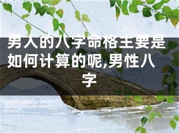 男人的八字命格主要是如何计算的呢,男性八字
