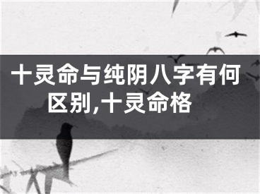 十灵命与纯阴八字有何区别,十灵命格