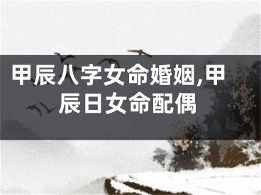 甲辰八字女命婚姻,甲辰日女命配偶