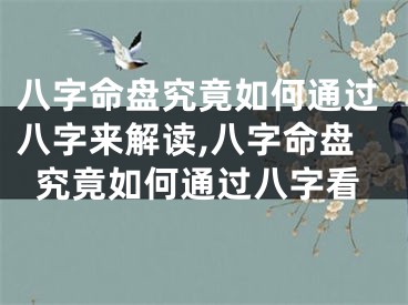 八字命盘究竟如何通过八字来解读,八字命盘究竟如何通过八字看
