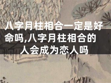 八字月柱相合一定是好命吗,八字月柱相合的人会成为恋人吗