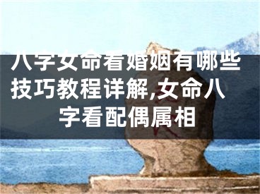 八字女命看婚姻有哪些技巧教程详解,女命八字看配偶属相