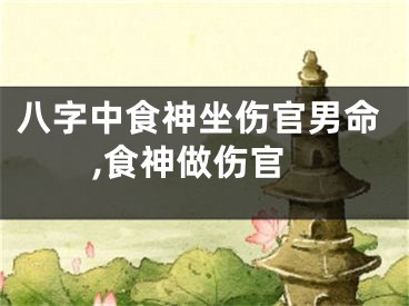 八字中食神坐伤官男命,食神做伤官