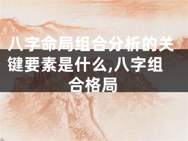八字命局组合分析的关键要素是什么,八字组合格局