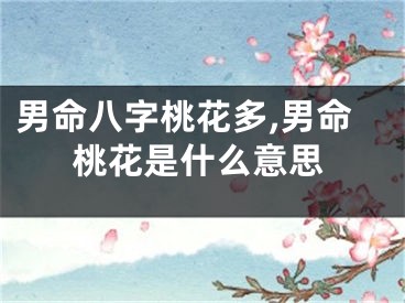 男命八字桃花多,男命桃花是什么意思