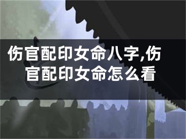 伤官配印女命八字,伤官配印女命怎么看