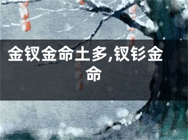 金钗金命土多,钗钐金命
