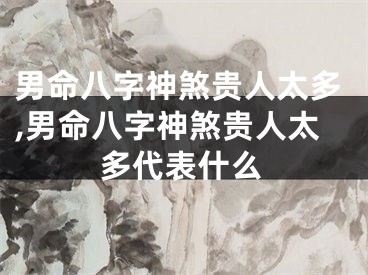 男命八字神煞贵人太多,男命八字神煞贵人太多代表什么