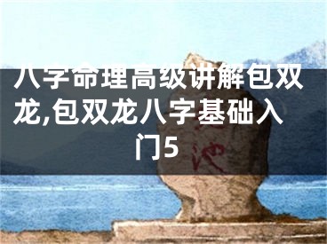 八字命理高级讲解包双龙,包双龙八字基础入门5