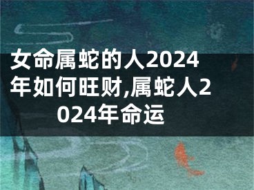 女命属蛇的人2024年如何旺财,属蛇人2024年命运