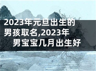 2023年元旦出生的男孩取名,2023年男宝宝几月出生好