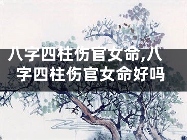 八字四柱伤官女命,八字四柱伤官女命好吗