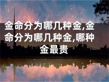 金命分为哪几种金,金命分为哪几种金,哪种金最贵