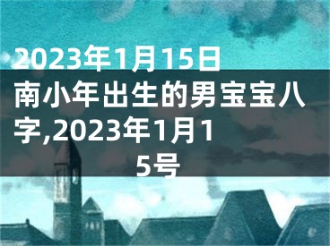 2023年1月15日南小年出生的男宝宝八字,2023年1月15号