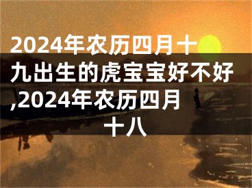 2024年农历四月十九出生的虎宝宝好不好,2024年农历四月十八