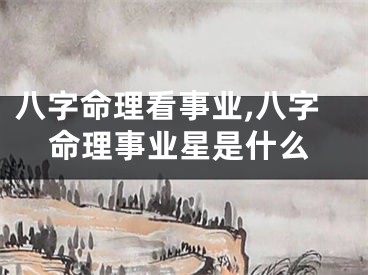 八字命理看事业,八字命理事业星是什么