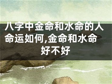 八字中金命和水命的人命运如何,金命和水命好不好