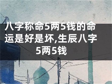 八字称命5两5钱的命运是好是坏,生辰八字5两5钱