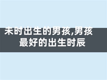 未时出生的男孩,男孩最好的出生时辰