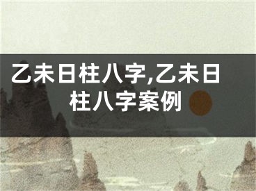 乙未日柱八字,乙未日柱八字案例