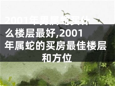 2001年男属蛇买什么楼层最好,2001年属蛇的买房最佳楼层和方位