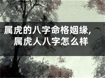 属虎的八字命格姻缘,属虎人八字怎么样