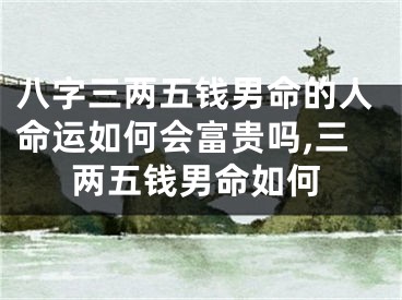 八字三两五钱男命的人命运如何会富贵吗,三两五钱男命如何
