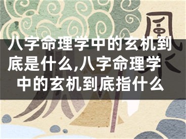 八字命理学中的玄机到底是什么,八字命理学中的玄机到底指什么