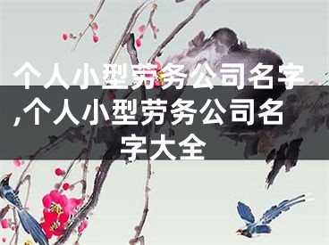 个人小型劳务公司名字,个人小型劳务公司名字大全