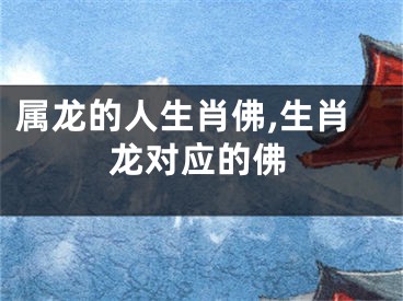 属龙的人生肖佛,生肖龙对应的佛
