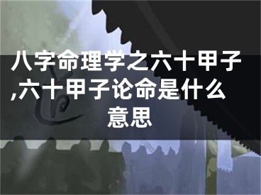 八字命理学之六十甲子,六十甲子论命是什么意思