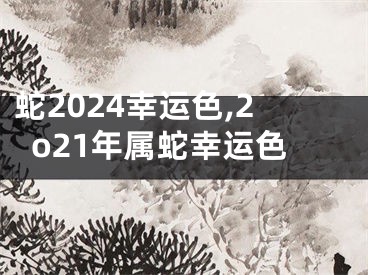 蛇2024幸运色,2o21年属蛇幸运色