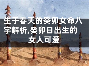 生于春天的癸卯女命八字解析,癸卯日出生的女人可爱