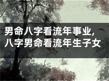 男命八字看流年事业,八字男命看流年生子女