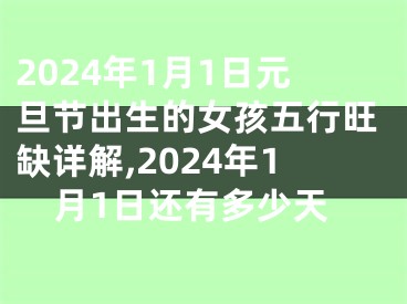 2024年1月1日元旦节出生的女孩五行旺缺详解,2024年1月1日还有多少天