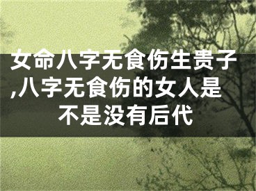 女命八字无食伤生贵子,八字无食伤的女人是不是没有后代