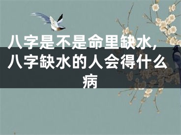 八字是不是命里缺水,八字缺水的人会得什么病